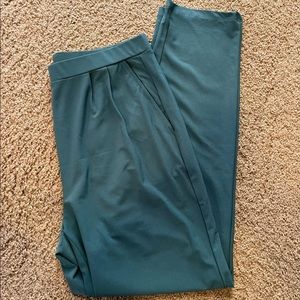 Leith Pleat Front Teal Trousers !!